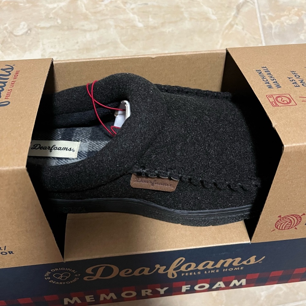 Brand New Dearfoams Men's Slipper Indoor/Outdoor Size S 7-8